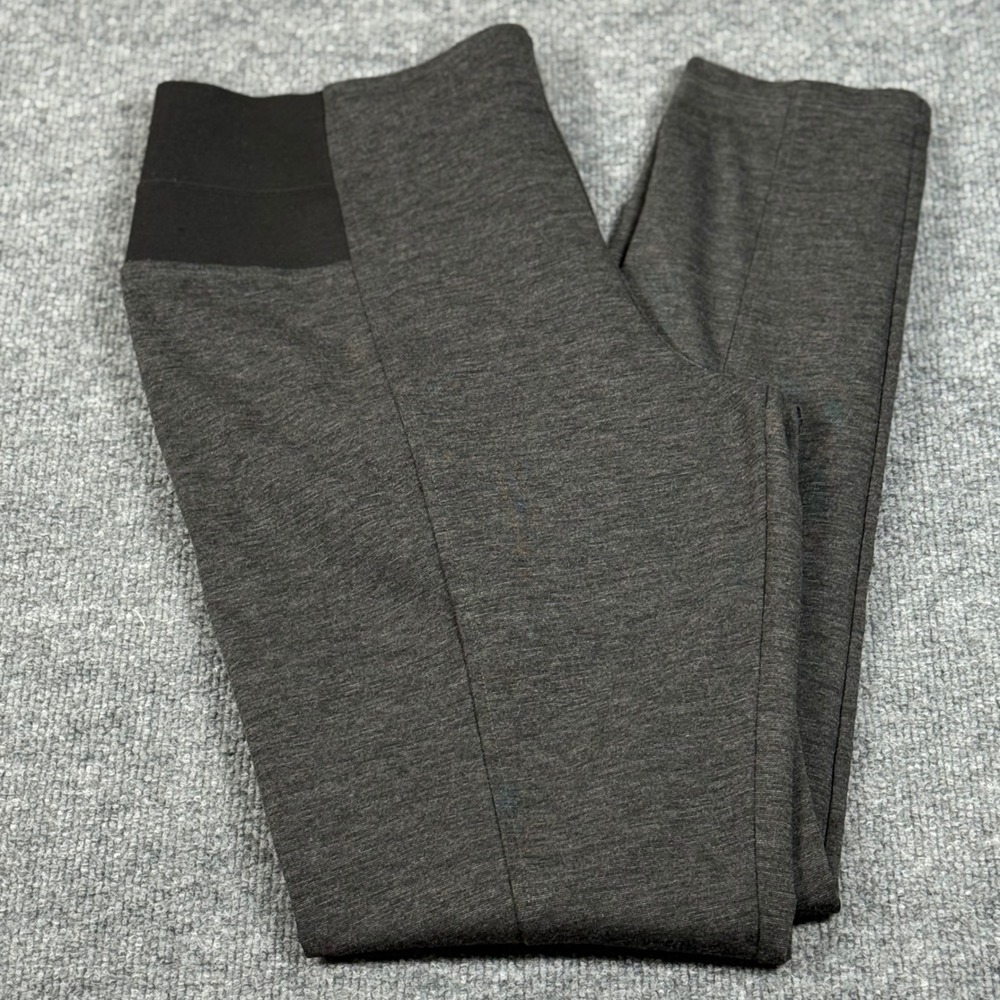 Simply Vera XL High Rise Pants Shaping Dark Gray Neutral Minimalist Office Chic